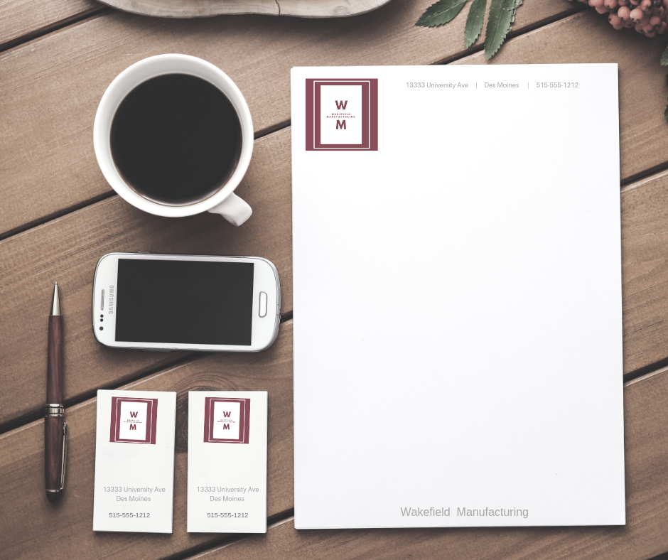 Branded letterhead